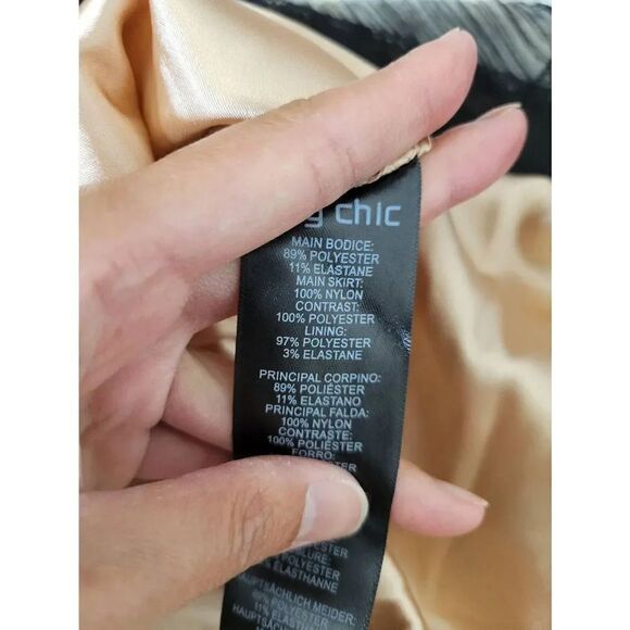 City chic maxi sexi ruffles black lace dress M/18 NWT - Picture 12 of 13